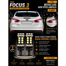 Duolight Ford Focus 3 Uyumlu T15 W16W LED Geri Vites Ampulü Canbus Hatasız 6000K Beyaz Güçlü Işık 2 Adet