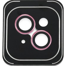 Mey Ithalat®  iPhone 14 Pvd Metal Kamera Lens - Pembe