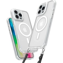 Mey Ithalat®  iPhone 16 Pro Kılıf Enka Magsafe Silikon Kılıf - Şeffaf