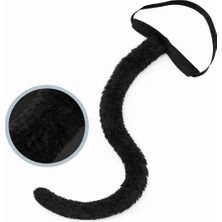 Mey Ithalat® Siyah Peluş Kuyruk Şekil Verilebilir 70 cm