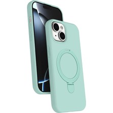 Mey Ithalat®   iPhone 14 Regal Magsafe Standlı Kapak - Su Yeşili
