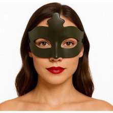 Mey Ithalat® Haki Yeşil Renk Masquerade Kostüm Partisi Venedik Balo Maskesi