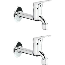 Candan 2li Aç Kapa Mix Lavabo Musluk Wc Lavabo Uzun Musluk Perlatörlü