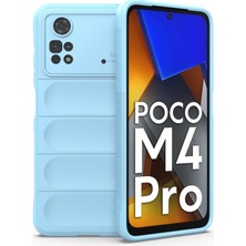 Mey Ithalat®   Poco M4 Pro 4g Kılıf Optimum Silikon - Sky Blue
