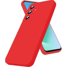 Mey Ithalat®  Samsung Galaxy S25 Fe Nano Içi Kadife Silikon - Kırmızı