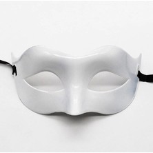 Mey Ithalat® Beyaz Renk Masquerade Kostüm Partisi Venedik Balo Maskesi
