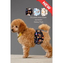 Empressco Galaxy Pack Erkek Köpek Çiş Bezleri - 3'lü Avantajlı Paket Su Geçirmez ve Yıkanabilir
