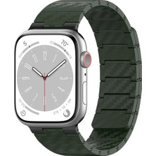 Mey Ithalat®  Watch 45MM Carbon Steel Kordon - Koyu Yeşil