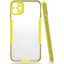 Mey Ithalat®  iPhone 11 Kılıf Platin Silikon - Sarı