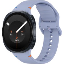 Novstrap Samsung Galaxy Watch 9 40MM 44MM ile Uyumlu Kordon Dikişli Silikon Kayış Tam Uyumlu Pimli