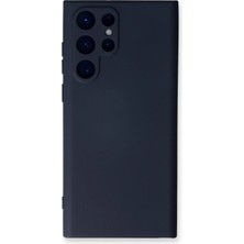 Mey Ithalat®  Samsung Galaxy S24 Ultra Kılıf Nano Içi Kadife Silikon - Lacivert