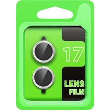 Mey Ithalat®   iPhone 17 Raze Metal Kamera Lens - Gümüş