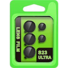Mey Ithalat®  Samsung Galaxy S23 Ultra Raze Metal Kamera Lens - Siyah
