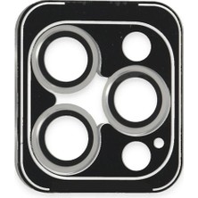 Mey Ithalat®  iPhone 16 Pro Max Pvd Metal Kamera Lens - Gümüş