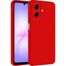 Mey Ithalat®  Samsung Galaxy A07 4g Nano Içi Kadife Silikon - Kırmızı