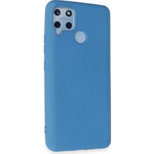Mey Ithalat®  Realme C15 Kılıf Nano Içi Kadife Silikon - Mavi