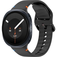 Novstrap Samsung Galaxy Watch 9 40MM 44MM ile Uyumlu Kordon Dikişli Silikon Kayış Tam Uyumlu Pimli