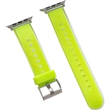 Mey Ithalat®  Watch 38MM Jelly Silikon Kordon - Yeşil