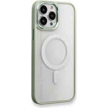 Mey Ithalat®  iPhone 14 Pro Max Kılıf Room Magneticsafe Silikon - Su Yeşili