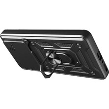 Mey Ithalat®   Redmi Note 14 4g Pars Lens Yüzüklü Silikon - Siyah