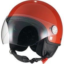 Piaggio Vespa Kask Langhe Visor Demi-Jet *turuncu*