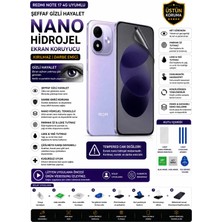 Astakos Redmi Note 17 4g Uyumlu Şeffaf Gizli Hayalet Nano Hidrojel Darbe Emici Kırılmaz Ekran Koruyucu Tpu Film