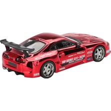 Mını Gt Mini Gt Toyota Supra A80 Top Secret GT‑300 '14 Kırmızı Krom – 1:64