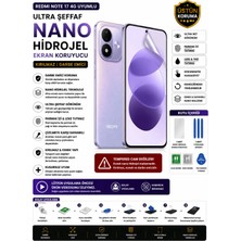 Astakos Redmi Note 17 4g Uyumlu Ultra Şeffaf Nano Hidrojel Darbe Emici Kırılmaz Ekran Koruyucu Tpu Film