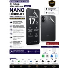 Astakos Redmi Note 17 Pro 5g Uyumlu Ultra Şeffaf Ön Ekran + Arka Kaplama Nano Hidrojel Darbe Emici Kırılmaz Ekran Koruyucu Tpu Film Ikili Set