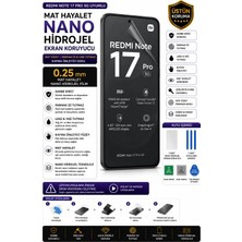 Astakos Redmi Note 17 Pro 5g Uyumlu Mat Yüzey Gizli Hayalet Leke ve Parmak Izi Tutmaz Nano Hidrojel Darbe Emici Kırılmaz Ekran Koruyucu Tpu Film