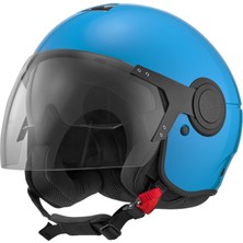 Piaggio Vespa Kask Argentario Visor Jet *elektrik Mavi*