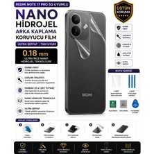 Astakos Redmi Note 17 Pro 5g Uyumlu Şeffaf 0.18 mm Nano Hidrojel Darbe Emici Çizilme Önleyici Arka Kaplama Tpu Film
