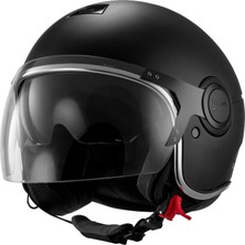 Piaggio Vespa Kask Argentario Visor Jet *mat Siyah*