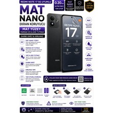 Astakos Redmi Note 17 5g Uyumlu Mat 0.20 mm Nano Hidrojel Leke ve Parmak Izi Tutmaz Darbe Emici Kırılmaz Ekran Koruyucu Tpu Film