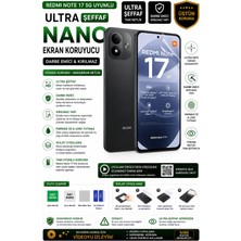 Astakos Redmi Note 17 5g Uyumlu Ultra Şeffaf Nano Hidrojel Darbe Emici Kırılmaz Ekran Koruyucu Tpu Film