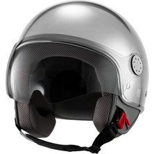 Piaggio Vespa Kask Visor Demi-Jet 4.0 *gümüş Gri*