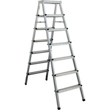Sözbir Merdiven 7+7 BASAMAKLI ÇİFT ÇIKIŞLI KATLANIR PROFİL MERDİVEN 20X40 ÇOK AMAÇLI/PRATİK/KOLAY
