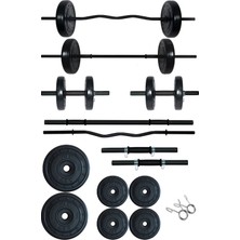 Empressco 28 kg Z Barlı Halter Seti ve Dambıl Seti Ağırlık Fitness Seti