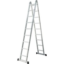 Sözbir Merdiven 9+9 Basamaklı Çok Amaçlı Katlanır Alüminyum Merdiven