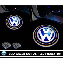 Mky Store Volkswagen Kapı Altı LED Aydınlatma Araç Logolu 4 Kapılık