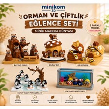 Minikom 5`li Dev Hareketli Fiğür | Renkli Hareketli Oyun Evleri Ile Beraber