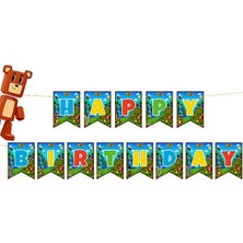 Parti Show Super Bear Adventure Happy Birthday Banner 17*170 cm