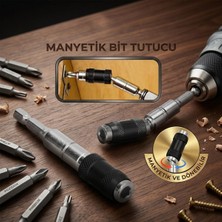 ForWhat Büro Ev Ofis Hobi Takım Çantası Için Mafsallı Döner Başlıklı Manyetik Bit Tutucu