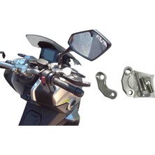 Vogs Rks Reale 125   Ayna Uzatma Aparatı -Ayna Genişletme Aparatı 10 mm Düz Diş  Gri