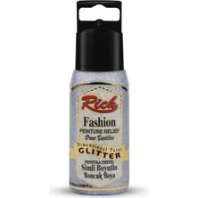 Rich Fashion Boyutlu Boncuk Boya 60 cc Simli Gümüş 02647