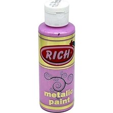 Rich Metalik Akrilik Boya 120 ml  Hayal Pembe 784
