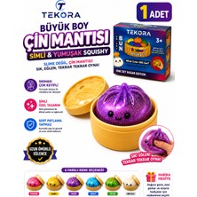 Tekora Büyük Boy Çin Mantısı Squishy – Simli Yumuşak Sıkılabilir – Sert Patlamayan, Uzun Ömürlü Eğlenceli Oyuncak