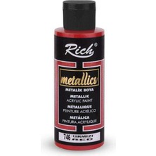 Rich Metalik Akrilik Boya 120 Ml kırmızı 746