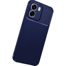 Poyraz Market Newface Oppo Oppo A6T 5g Auto Focus Karbon Kapak - Lacivert