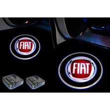 Mky Store Fiat Kapı Altı LED Aydınlatma Araç Logolu 4 Kapılık